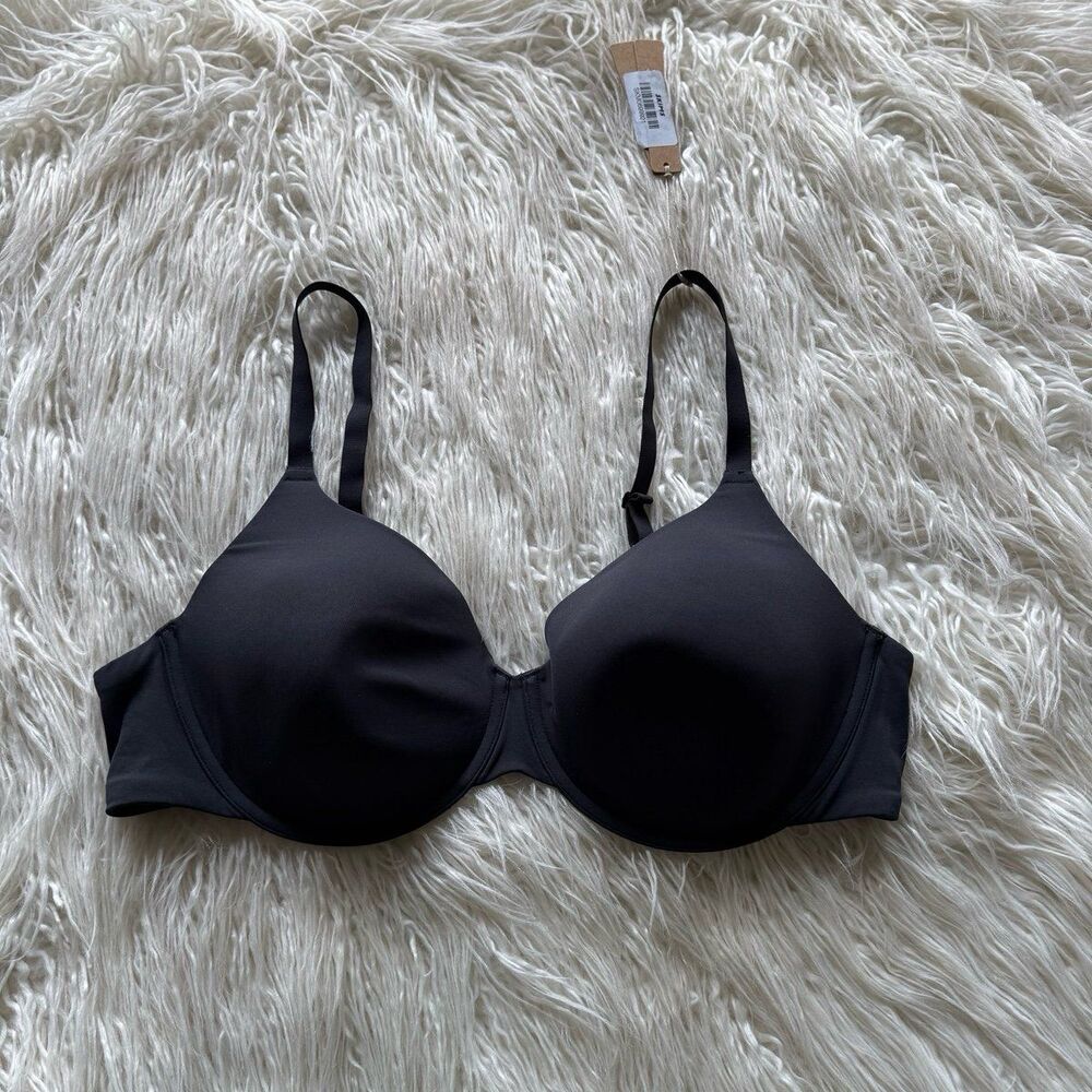 Skims Fits Everybody T-shirt Bra Onyx Size 42B